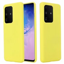 Защитный чехол Deexe Silicone Case для Samsung Galaxy S20 Ultra (G988) - Yellow: фото 1 из 6