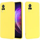 Защитный чехол Deexe Silicone Case для VIVO V21 - Yellow: фото 1 из 6