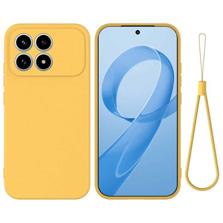 Захисний чохол Deexe Silicone Case для Xiaomi Poco F8 Pro - Yellow: фото 1 з 7