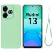 Защитный чехол Deexe Silicone Case для Xiaomi Redmi 13 - Green (358904G). Фото 1 из 7