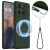Защитный чехол Deexe Silicone Case with MagSafe для Motorola Moto G77 - Dark Green: фото 1 из 9