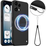 Захисний чохол Deexe Silicone Case with MagSafe для Nothing Phone (3a) Lite - Black: фото 1 з 9