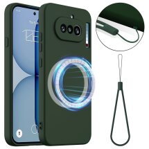 Захисний чохол Deexe Silicone Case with MagSafe для Nothing Phone (4a) - Dark Green: фото 1 з 9