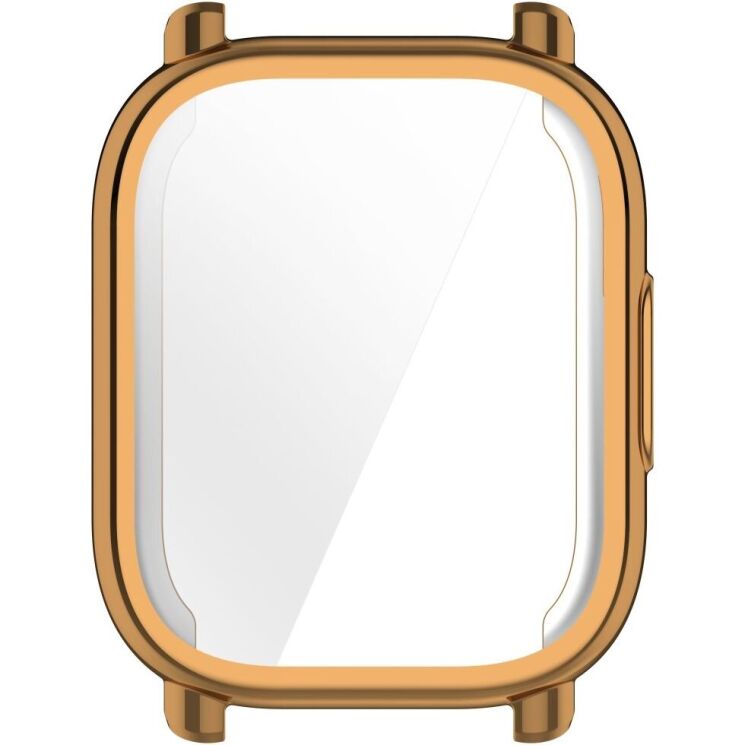 Защитный чехол Deexe Silicone Frame для Xiaomi Redmi Watch 5 Active - Rose Gold: фото 5 из 7
