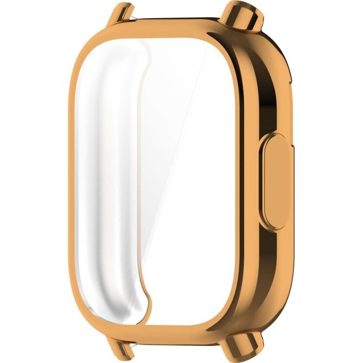 Защитный чехол Deexe Silicone Frame для Xiaomi Redmi Watch 5 Active - Rose Gold: фото 3 из 7