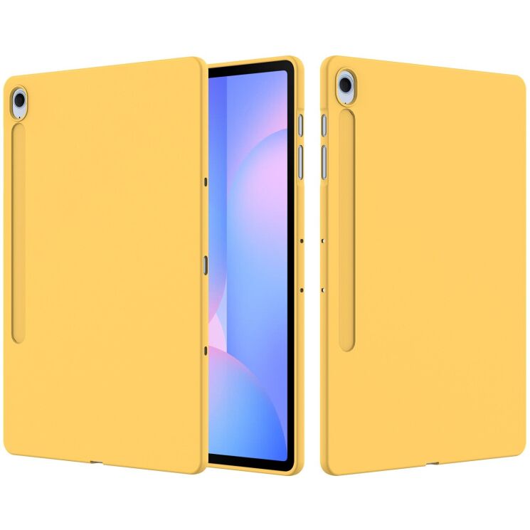 Захисний чохол Deexe Silicone Shell для Samsung Galaxy Tab S10 FE Plus - Yellow: фото 2 з 8