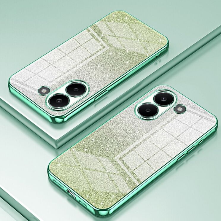 Защитный чехол Deexe Sparkles Cover для Xiaomi Poco X8 Pro - Green: фото 2 из 7
