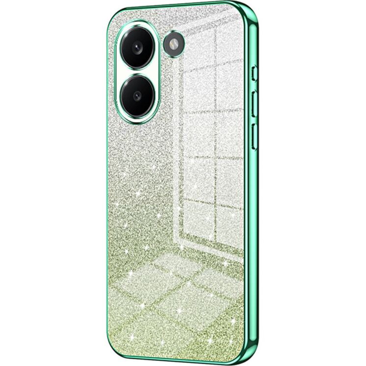 Защитный чехол Deexe Sparkles Cover для Xiaomi Poco X8 Pro - Green: фото 1 из 7