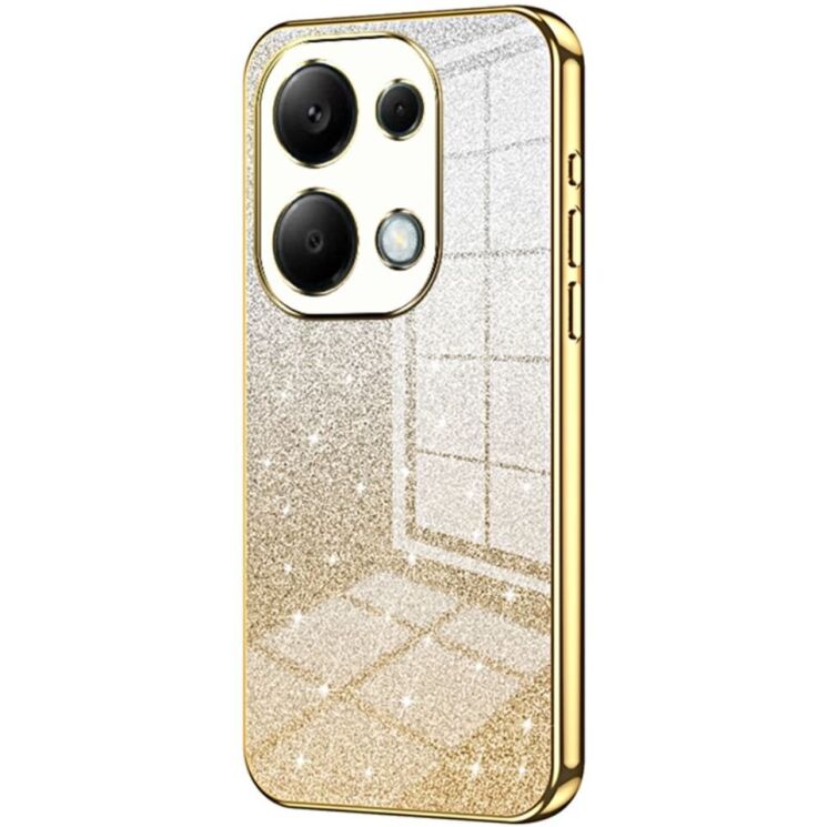 Защитный чехол Deexe Sparkles Cover для Xiaomi Redmi Note 13 Pro 4G / Poco M6 Pro - Gold: фото 1 из 7