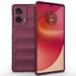 Защитный чехол Deexe Terra Case для Motorola Edge 50 Fusion - Wine Red (354221WR)