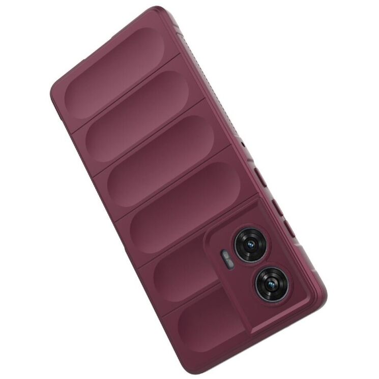 Защитный чехол Deexe Terra Case для Motorola Edge 50 Fusion - Wine Red: фото 3 из 8