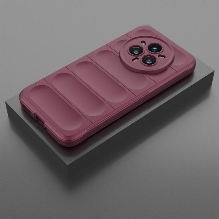 Защитный чехол Deexe Terra Case для Realme 14 Pro Plus - Wine Red: фото 4 из 6