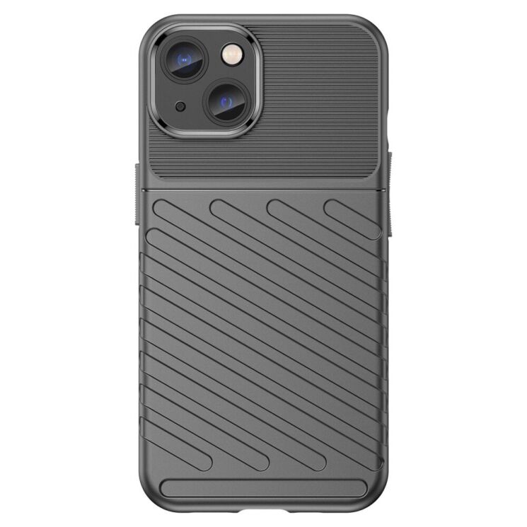 Защитный чехол Deexe Thunder Series для Apple iPhone 14 - Black: фото 2 из 8