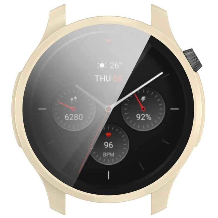 Защитный чехол Deexe Watch Case для Xiaomi Amazfit GTR 4 - Ivory White: фото 4 из 8
