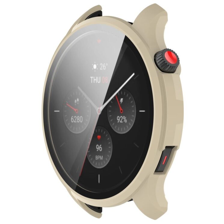 Защитный чехол Deexe Watch Case для Xiaomi Amazfit GTR 4 - Ivory White: фото 6 из 8