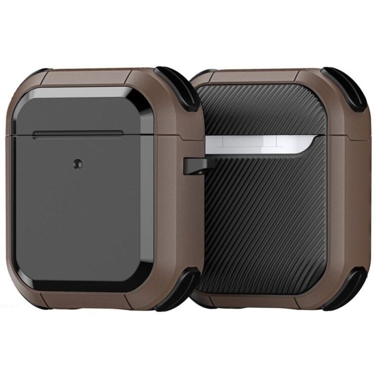Защитный чехол DUX DUCIS PECA Series для Apple AirPods 1 / 2 - Khaki: фото 2 из 18