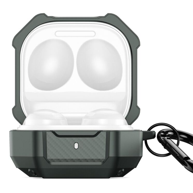 Захисний чохол DUX DUCIS SECB Series для Samsung Galaxy Buds Live / Buds Pro / Buds 2 / Buds 2 Pro / Buds FE - Green: фото 1 з 18
