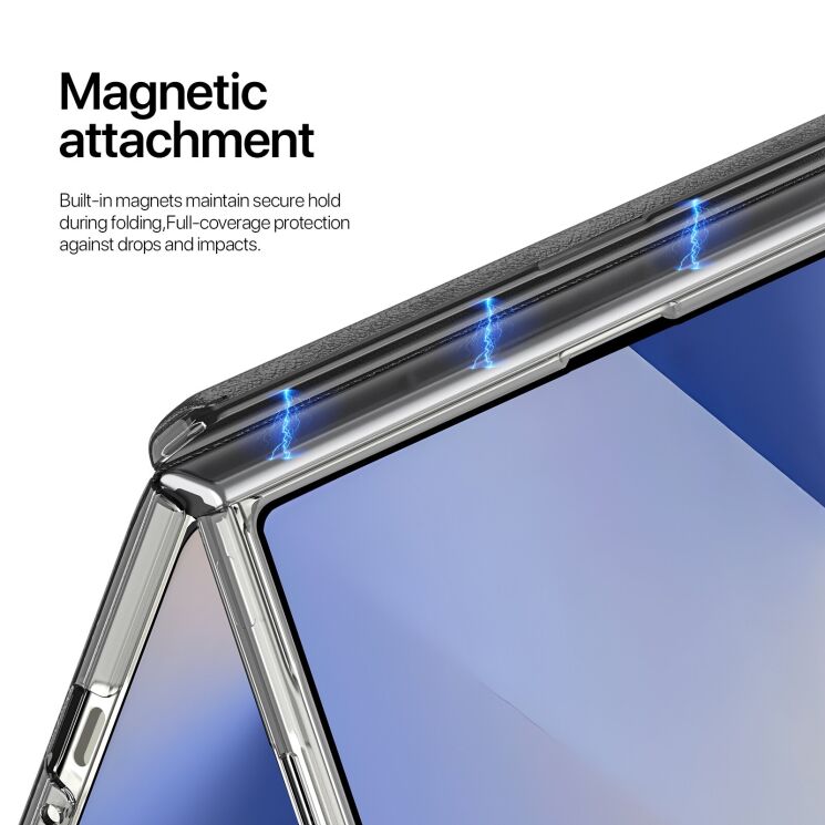 Защитный чехол Dux Ducis STEX Series для Samsung Galaxy Fold 7 - Black: фото 10 из 12