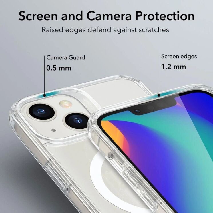 Захисний чохол ESR Krystec Clear Case with HaloLock для Apple iPhone 13 / 14 - Clear: фото 6 з 7