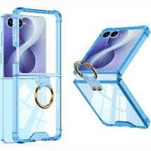 Защитный чехол GKK Aero Pulse для Samsung Galaxy Flip 8 - Transparent Blue: фото 1 из 6