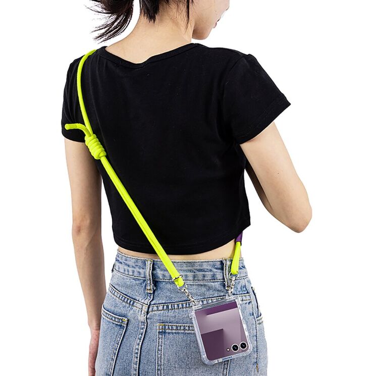 Захисний чохол GKK AirBag with Strap для Samsung Galaxy Flip 7 - Black: фото 2 з 5