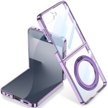 Защитный чехол GKK Elegant MagStand для Samsung Galaxy Flip 7 - Purple: фото 1 из 9