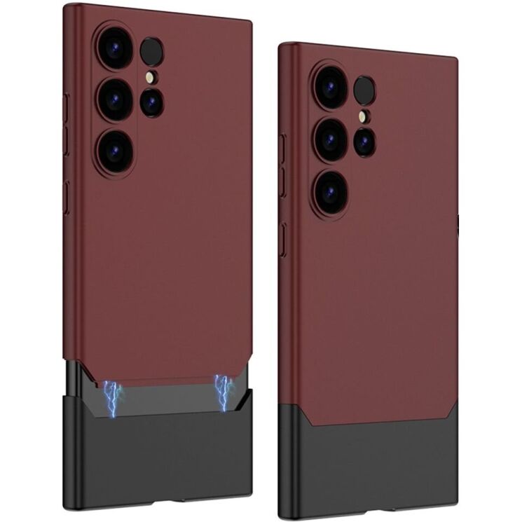 Защитный чехол GKK Magnetic Dip Case для Samsung Galaxy S24 Ultra (S928) - Red / Black: фото 1 из 5