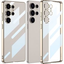 Защитный чехол GKK Space Frame для Samsung Galaxy S25 Ultra (S938) - Champagne Gold: фото 1 из 9