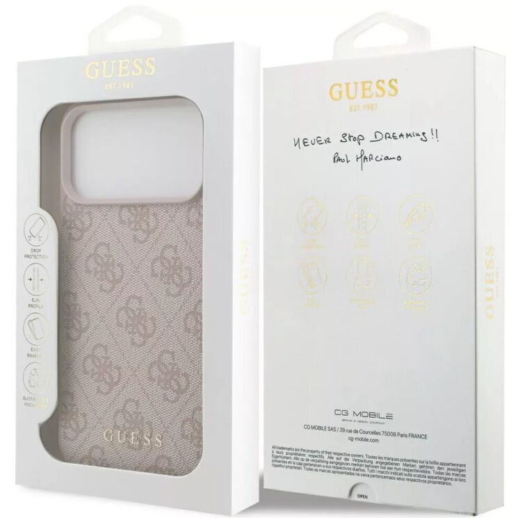 Захисний чохол Guess 4G Classic для iPhone 18 Pro / 17 Pro (GUHCP18LG4GFPI) - Pink (423744P) Захисний чохол Guess 4G Classic для iPhone 18 Pro / 17 Pro (GUHCP18LG4GFPI) - Pink: фото 7 з 7