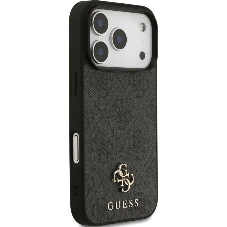 Захисний чохол Guess 4G Small Classic Logo MagSafe для iPhone 17 Pro (GUHMP17LP4SM4MK) - Black: фото 4 з 9