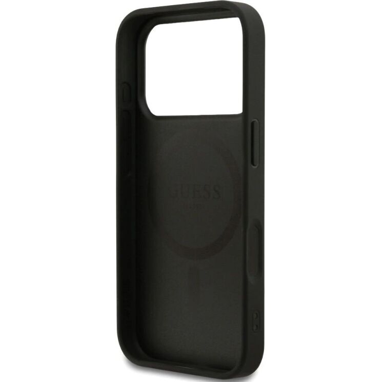 Захисний чохол Guess 4G Small Classic Logo MagSafe для iPhone 17 Pro (GUHMP17LP4SM4MK) - Black: фото 7 з 9