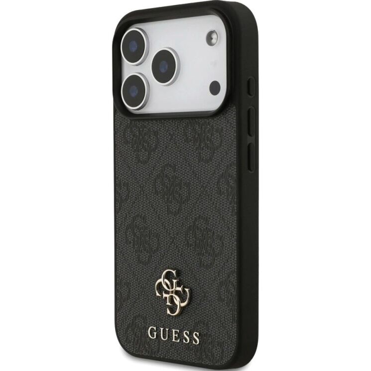 Захисний чохол Guess 4G Small Classic Logo MagSafe для iPhone 17 Pro (GUHMP17LP4SM4MK) - Black: фото 3 з 9