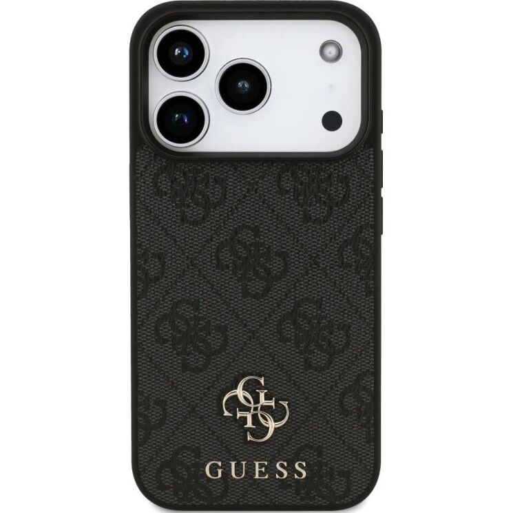 Захисний чохол Guess 4G Small Classic Logo MagSafe для iPhone 17 Pro (GUHMP17LP4SM4MK) - Black: фото 2 з 9