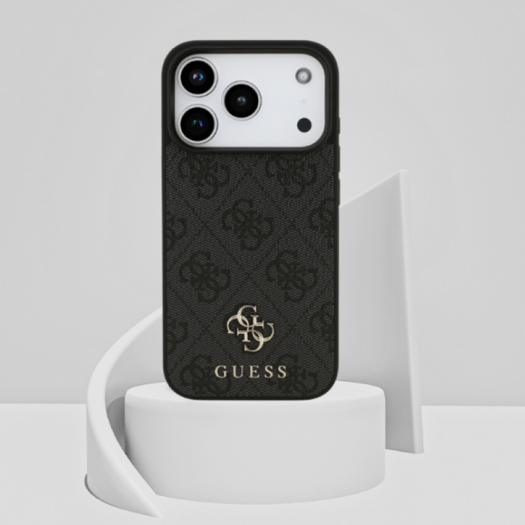 Захисний чохол Guess 4G Small Classic Logo MagSafe для iPhone 17 Pro (GUHMP17LP4SM4MK) - Black: фото 9 з 9