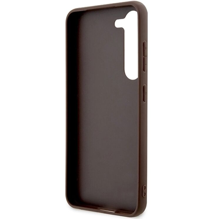 Защитный чехол Guess Big Metal Logo для Samsung Galaxy S24 (S921) - Brown: фото 6 из 8