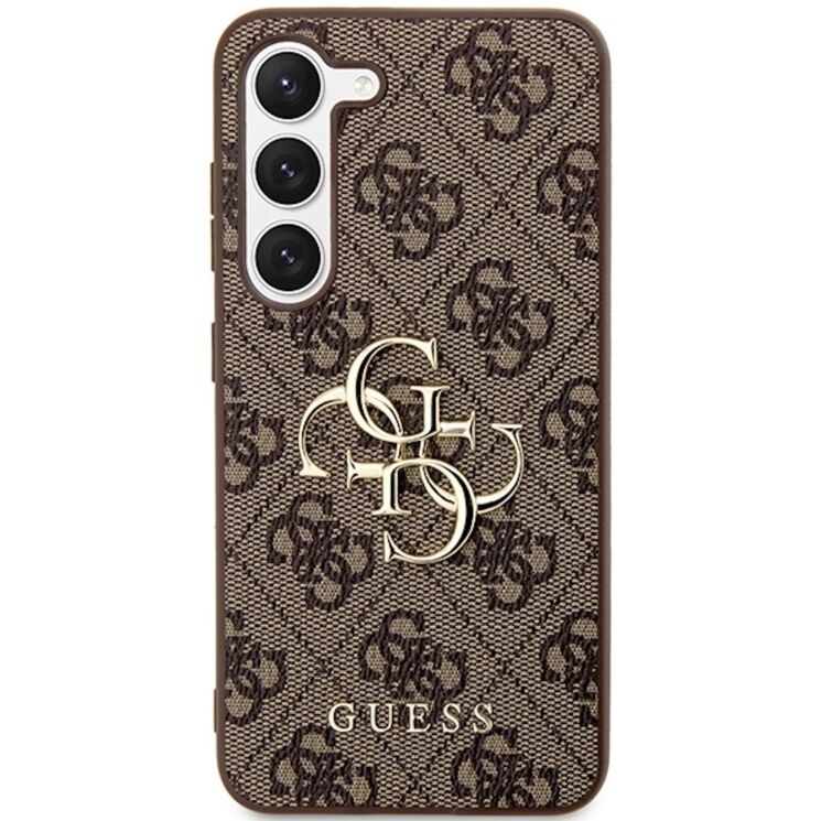 Защитный чехол Guess Big Metal Logo для Samsung Galaxy S24 (S921) - Brown: фото 3 из 8