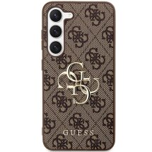 Защитный чехол Guess Big Metal Logo для Samsung Galaxy S24 (S921) - Brown: фото 1 из 8
