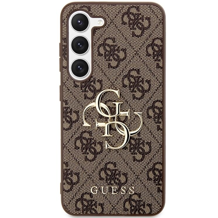 Защитный чехол Guess Big Metal Logo для Samsung Galaxy S24 (S921) - Brown: фото 1 из 8