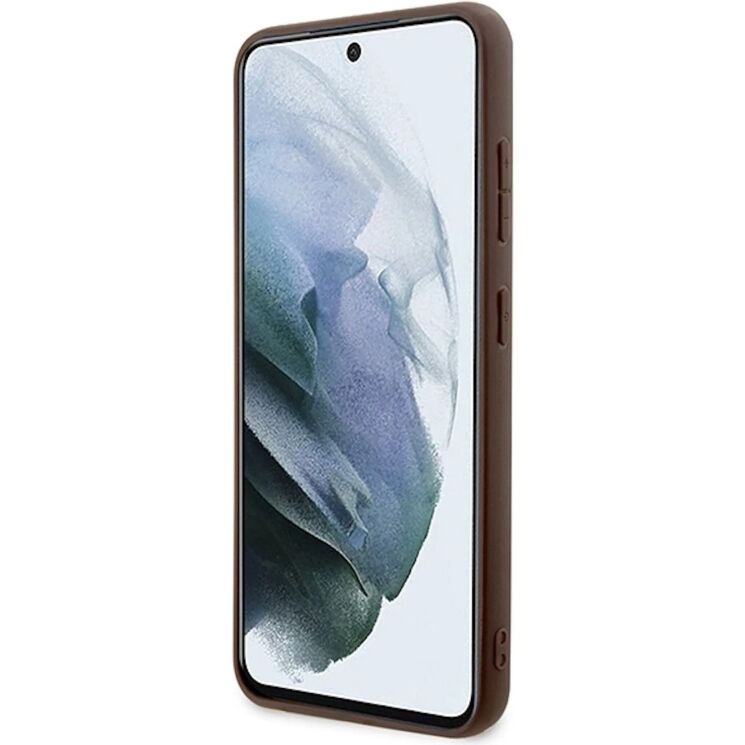Защитный чехол Guess Big Metal Logo для Samsung Galaxy S24 (S921) - Brown: фото 7 из 8