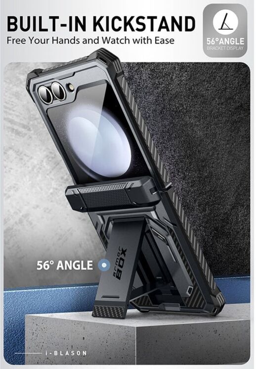 Защитный чехол i-Blason Armorbox by Supcase для Samsung Galaxy Flip 6 (843439147072) - Black: фото 7 из 13