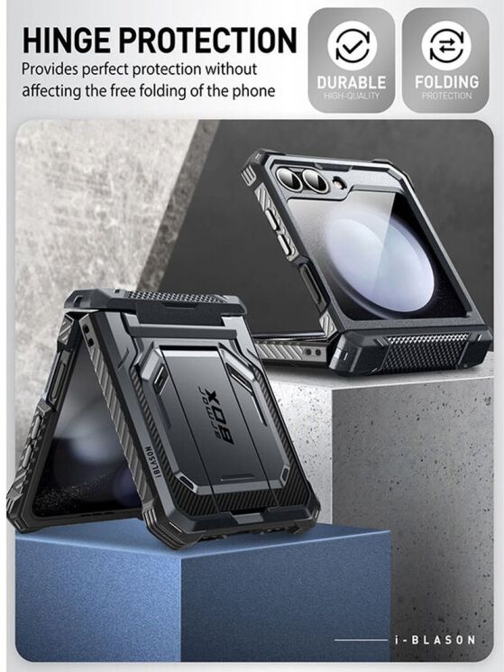 Защитный чехол i-Blason Armorbox by Supcase для Samsung Galaxy Flip 6 (843439147072) - Black: фото 9 из 13