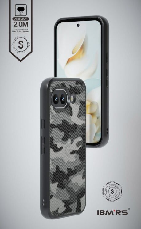 Захисний чохол IBMRS Military для Google Pixel 10a - Grid Camouflage: фото 2 з 7