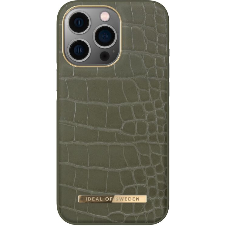 Захисний чохол iDeal Of Sweden Atelier Case для Apple iPhone 13 Pro - Khaki Croco: фото 1 з 3
