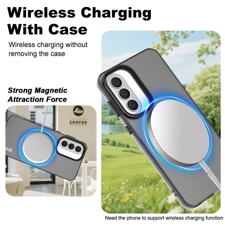 Защитный чехол IMAK Candy Series Magnetic для Samsung Galaxy A57 (A576) - Black: фото 2 из 8