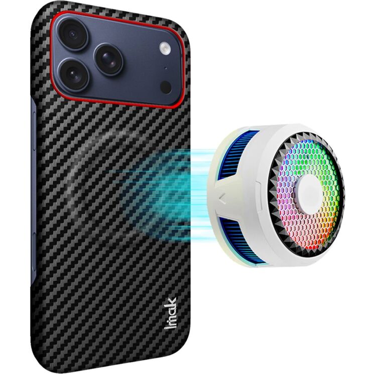 Защитный чехол IMAK Carbon Guard with MagSafe для Apple iPhone 18 Pro / 17 Pro - Carbon Fiber: фото 2 из 10