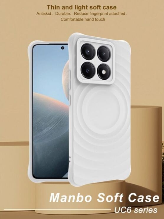 Захисний чохол IMAK Manbo для Xiaomi 14T Pro - Matte Black: фото 8 з 13