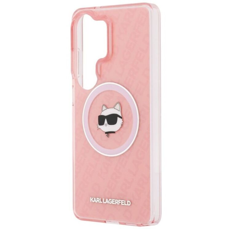 Защитный чехол Karl Lagerfeld IML Repeated Choupette MagSafe для Samsung Galaxy S26 Ultra (S948) KLHMS26LHMKBCHOP - Pink: фото 6 из 8