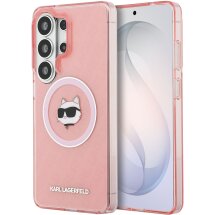 Захисний чохол Karl Lagerfeld IML Repeated Choupette MagSafe для Samsung Galaxy S26 Ultra (S948) KLHMS26LHMKBCHOP - Pink: фото 1 з 8