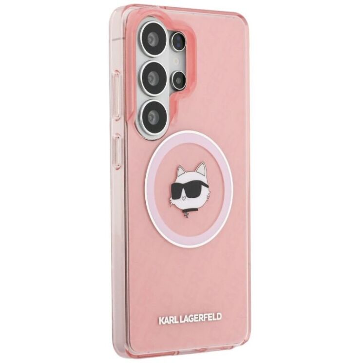 Защитный чехол Karl Lagerfeld IML Repeated Choupette MagSafe для Samsung Galaxy S26 Ultra (S948) KLHMS26LHMKBCHOP - Pink: фото 3 из 8