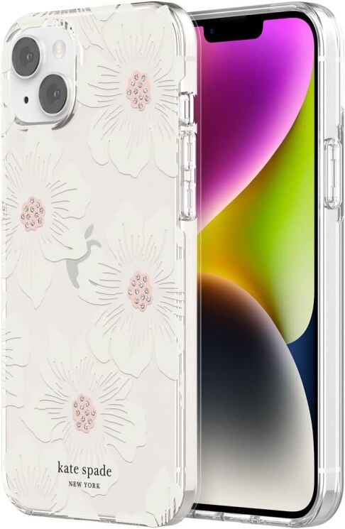 Защитный чехол Kate Spade NY Protective Hardshell для Apple iPhone 14 Plus - Hollyhock Floral: фото 1 из 6
